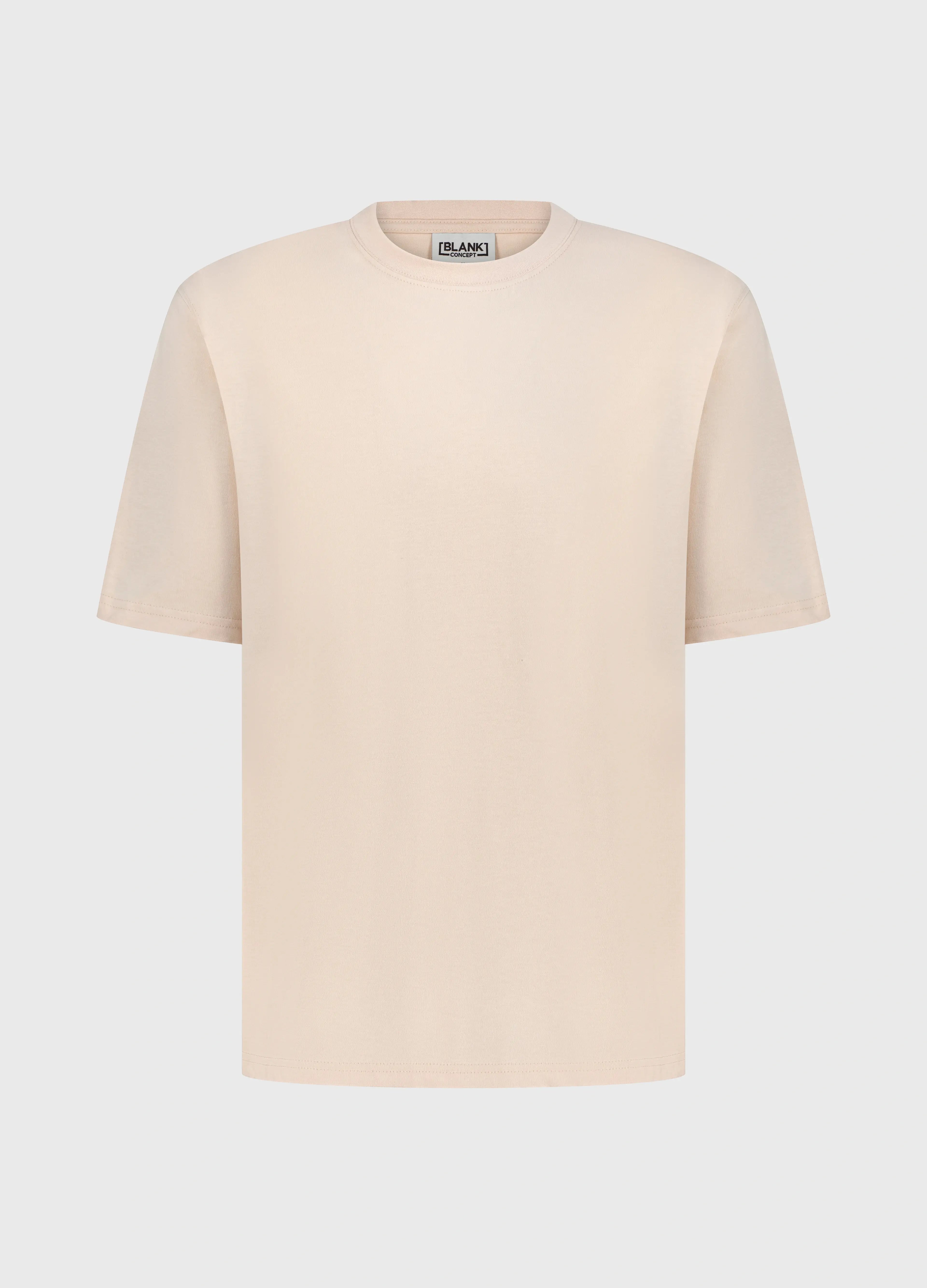 The Blank Concept The Comfort Fit mother of pearl oversized t-shirt front view