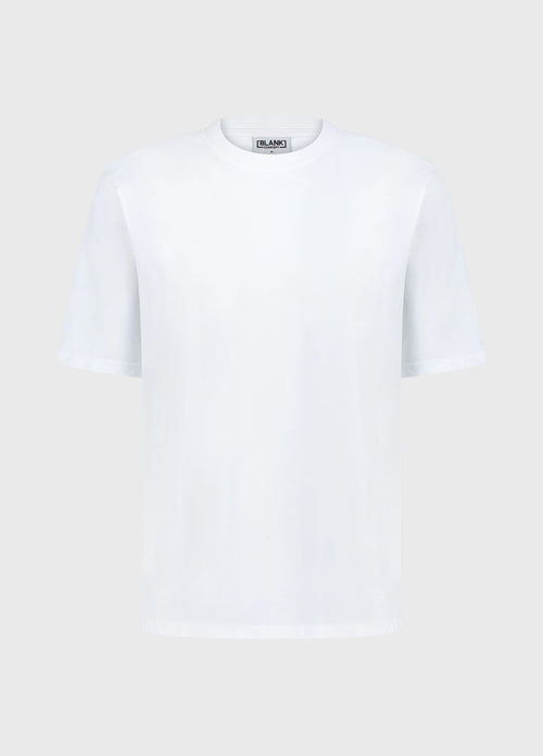 The Blank Concept The Comfort Fit white oversized t-shirt front view