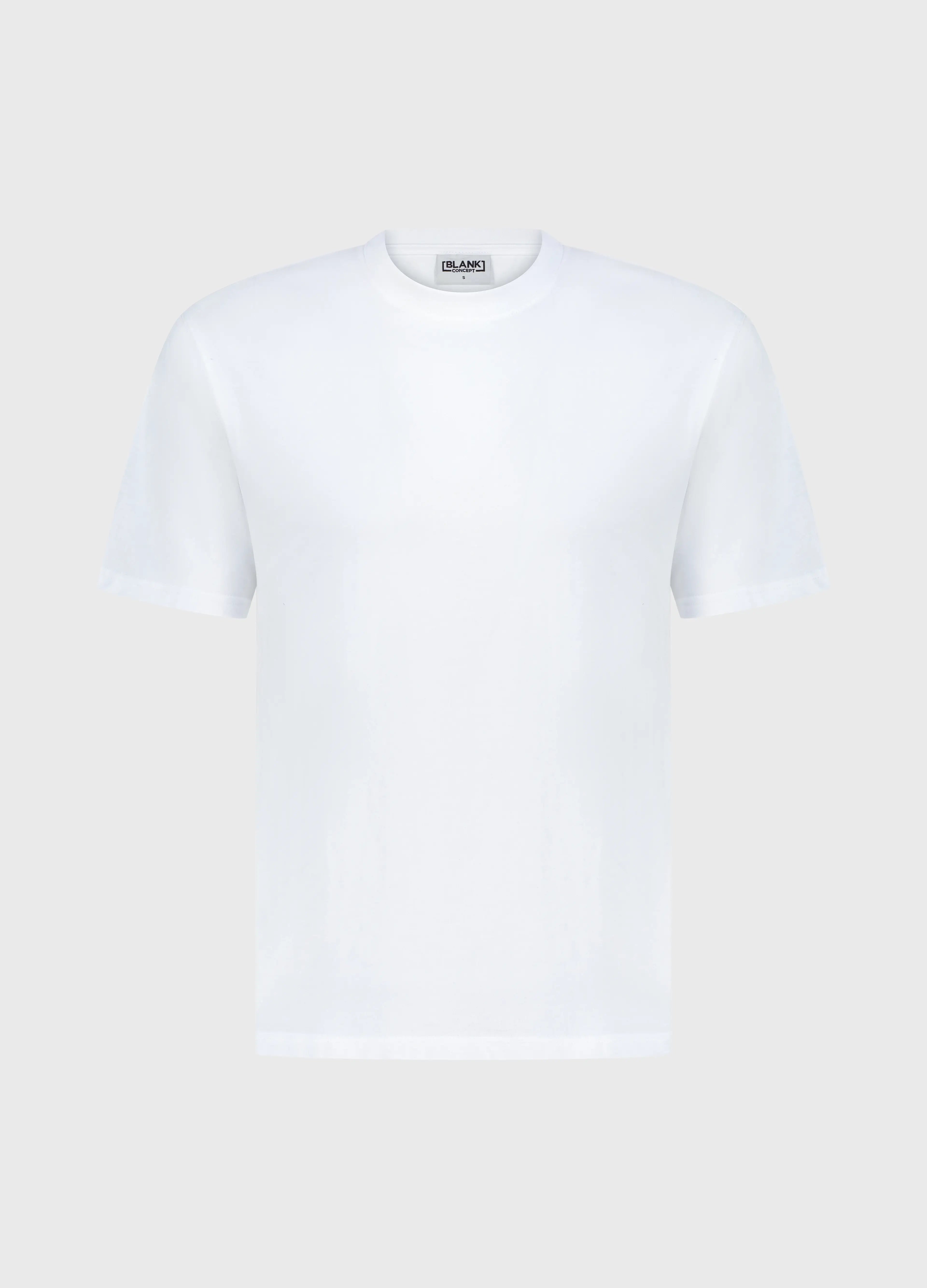 The Blank Concept The Standard Fit white oversized t-shirt front view